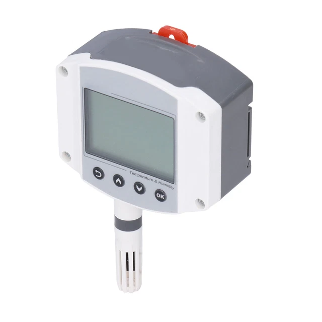 TEMPERATURE HUMIDITY TRANSMITTER Wall Mounted LCD Meter Sensor 05V