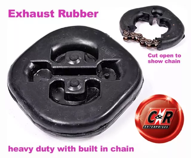 Heavy Duty Exhaust Rubber with Built-in Chain ERSHD