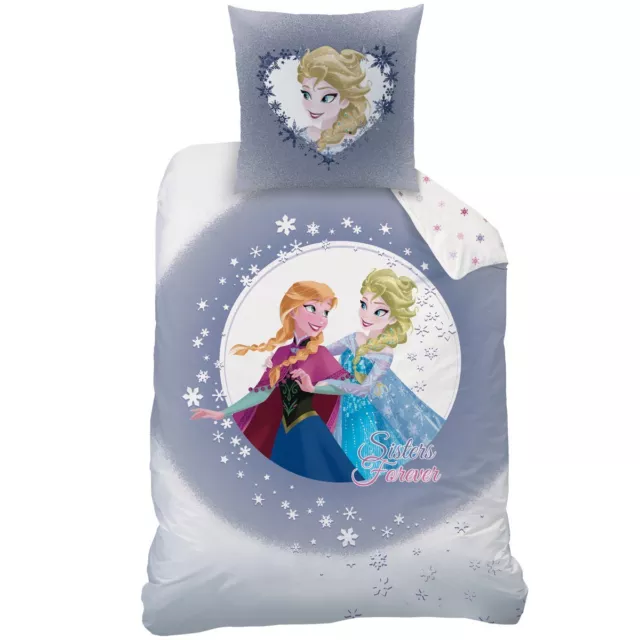 Biancheria da letto CTI biancheria da letto per bambini La regina di ghiaccio Frozen Biber flanella 135/200 nuova