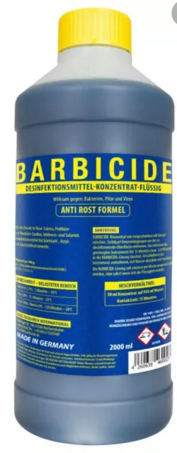 (24,95€ / L ) Barbicide Desinfektionsmittel - Desinfektionskonzentrat Flüssig 2L