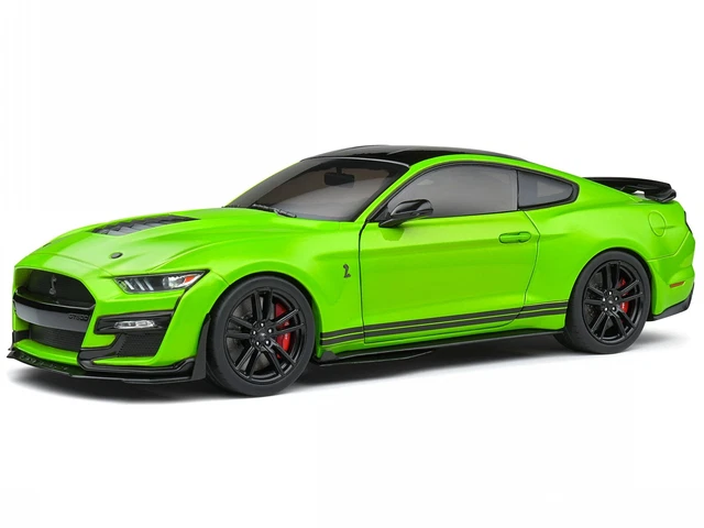 Voiture Miniature Ford Shelby GT500 1:18 - Gris-vert - Marque Solido - Neuf
