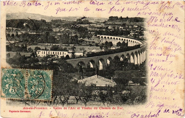 CPA AIX-en-PROVENCE - Vallee de l'Arc et Viaduc (213802)