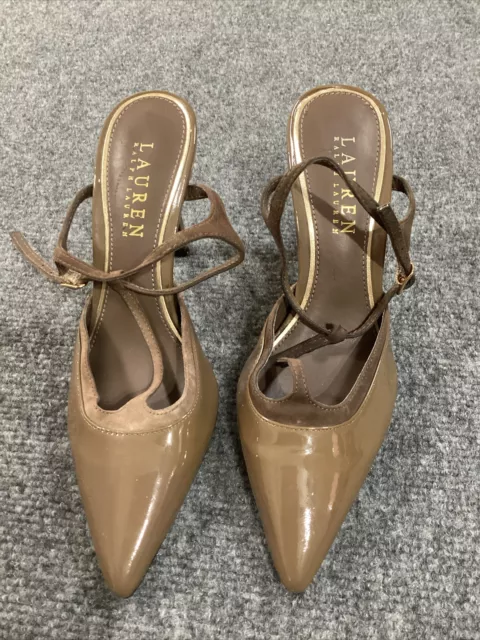 Lauren Ralph Lauren Heels Shoes Womens 5B Brown Tan Stiletto