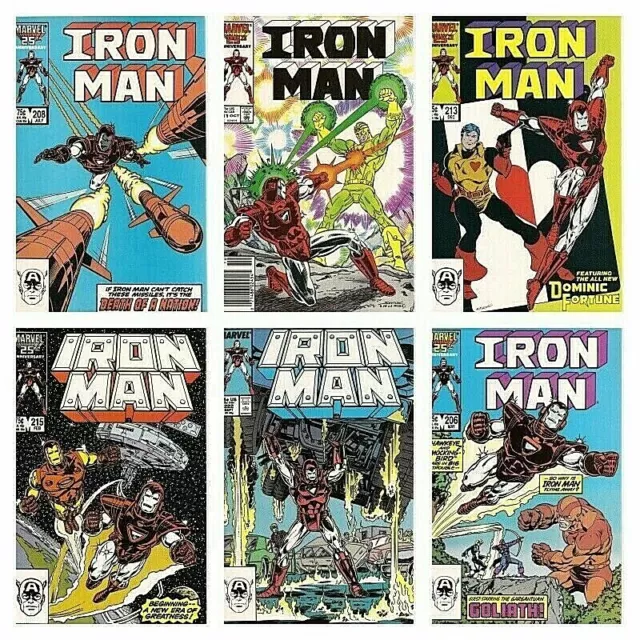 °IRON MAN Vol. #206-208-211-213-215-222° USA Marvel 1987 D Michelinie Cooper Age