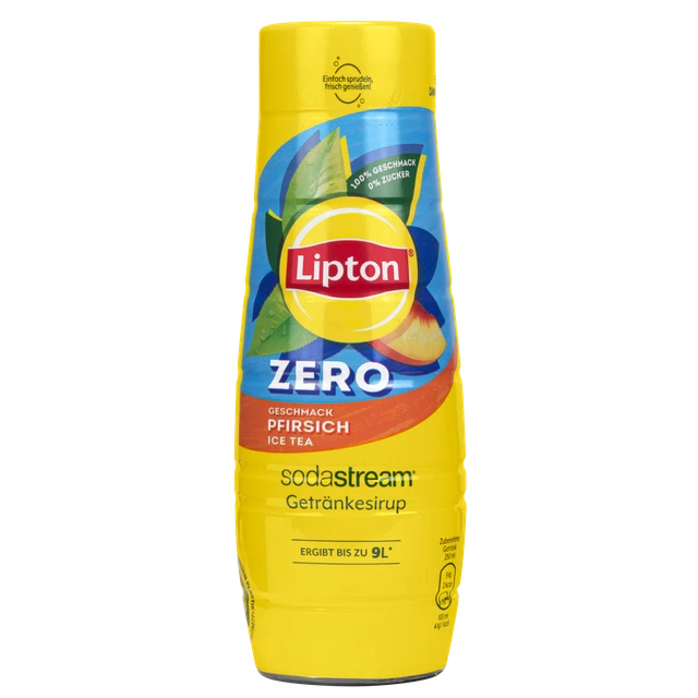 SODASTREAM SIRUP GETRÄNKESIRUP Konzentrat Lipton Eistee Pfirsich Zero ...