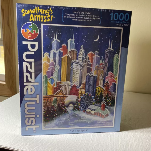 Puzzle Twist Somethings Amiss.  Chicago Spirit 1000 Piece Jigsaw Puzzle