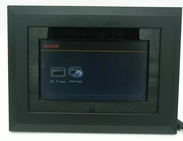 Black Kodak EasyShare SV811 Digital Picture Frame With Remote And Power Adapter