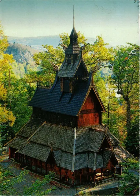 CPM AK Bergen Fantoft stavkirke NORWAY (829318)