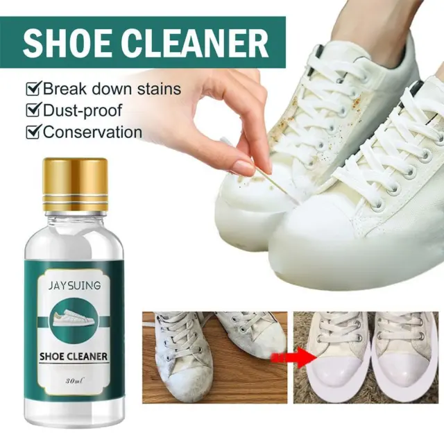 30 ml zapatos blancos rápidos esmaltador de manchas gel zapatillas limpieza blanqueador'