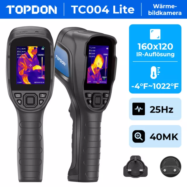 TOPDON TC004 Lite Caméra Thermique 160x120 Infrarouge -20 °C à 550 °C NETD<40 mk