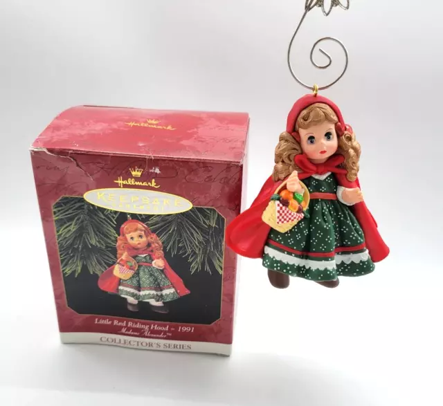 Hallmark Keepsake Ornament Little Red Riding Hood Madame Alexander 1991 Doll