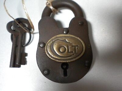 Colt Gun Cabinet Padlock Lock with  2 Keys E114