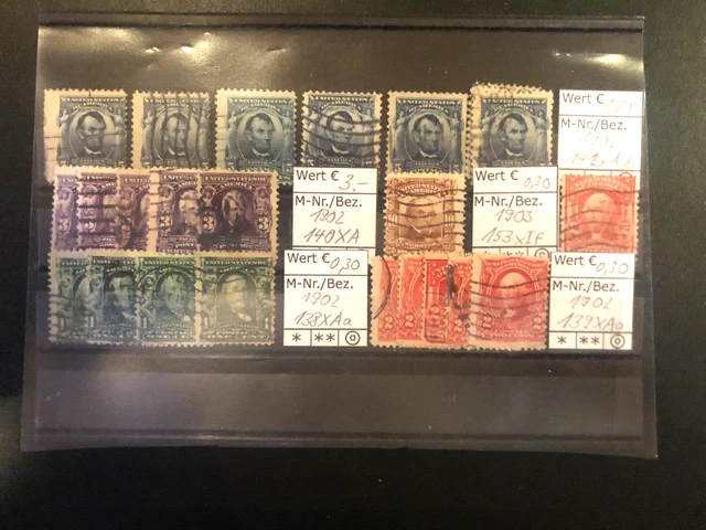 kleines Lot Briefmarken aus den USA