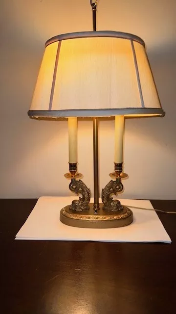 VGT ROBERT ABBEY Dolphin Base Finish Table Lamp