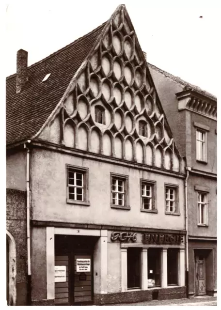 Alte Foto AK DDR torgau Leipziger Str. PGH Elektrik