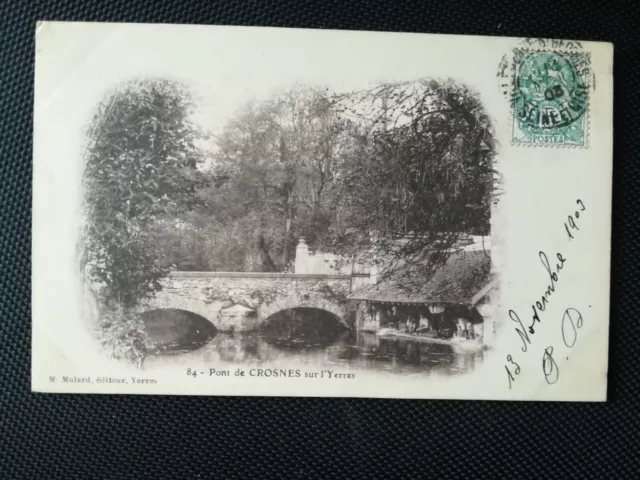 CPA 91 Pont de CROSNES sur l'Yerres