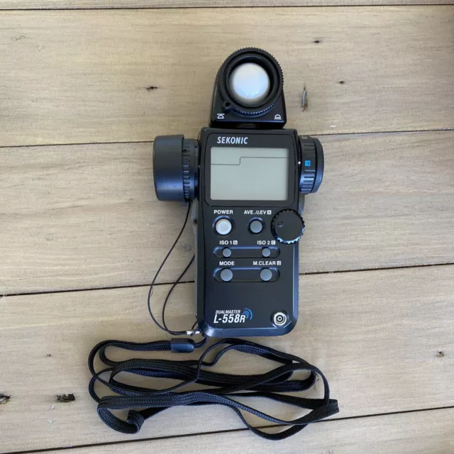 Sekonic L-558R Dual Master Exposure Digital Light Meter Good Condition