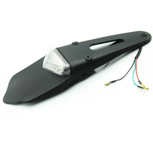 Moto universal trasera Fender Brake Tail Light Bicicleta de tierra Cruiser