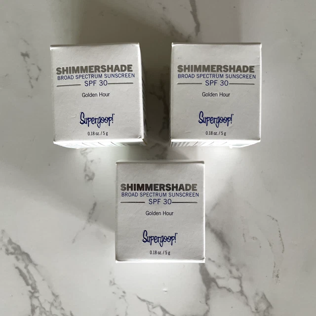 Pantalla solar de amplio espectro Supergoop Shimmershade FPS 30 LOTE DE 3