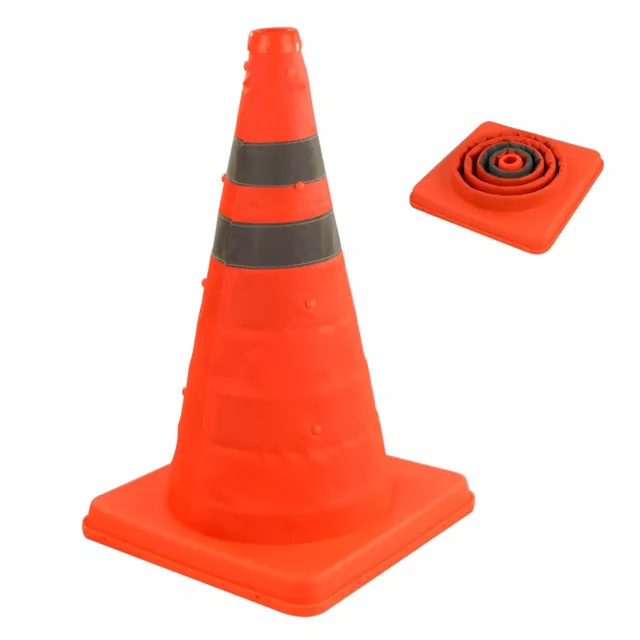 18" High Visibility Pop Up Safety Emergency Cone Football Portable Sport Traffic