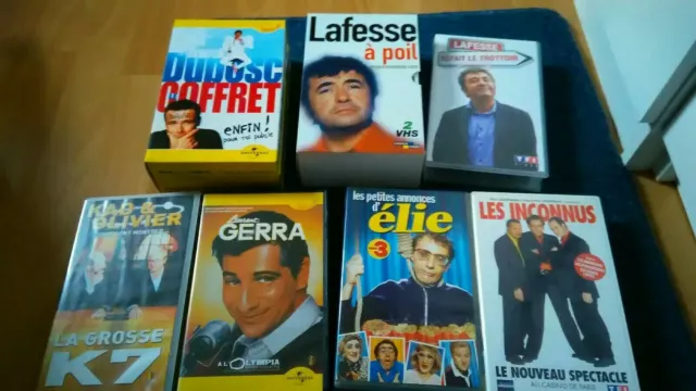 Lot de Coffret et de K7/VHS l'humoriste == TB état