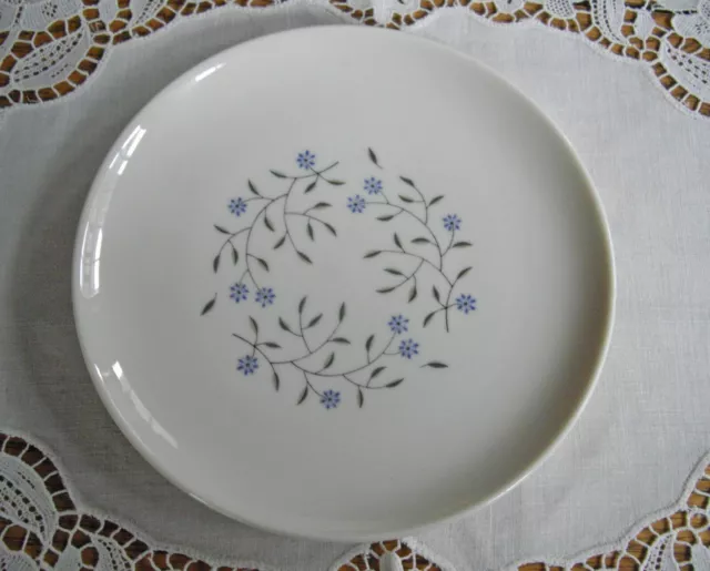 Vintage Syracuse China Carefree BLUE MIST Flowers 6 1/4" Plate ~