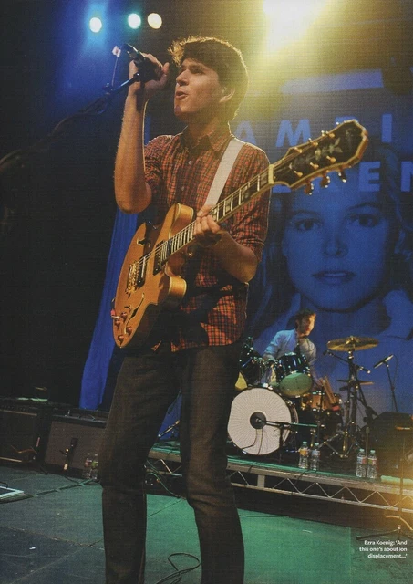 Vampire Weekend - Ezra Koenig Live - Full Size Magazine Advert