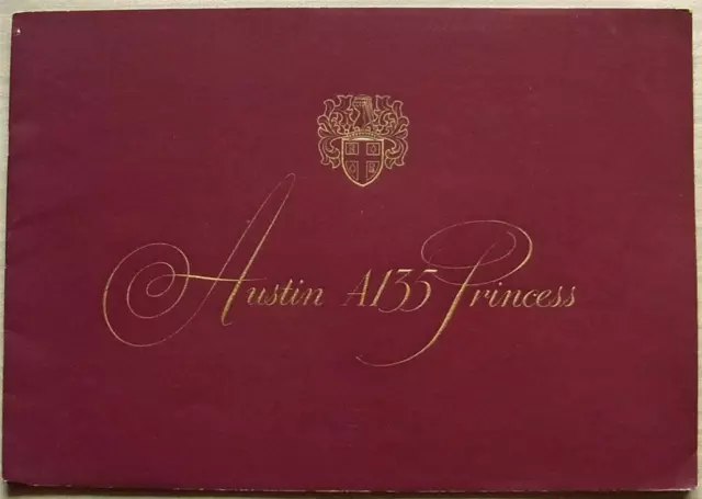 AUSTIN A135 PRINCESS III LF Car Sales Brochure 1953-56 #1139 Saloon Limousine