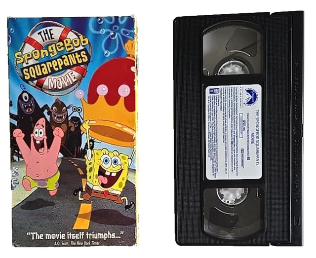 THE SPONGEBOB SQUAREPANTS Movie VHS Tape Slipcase 2004 Tested £36.79 ...