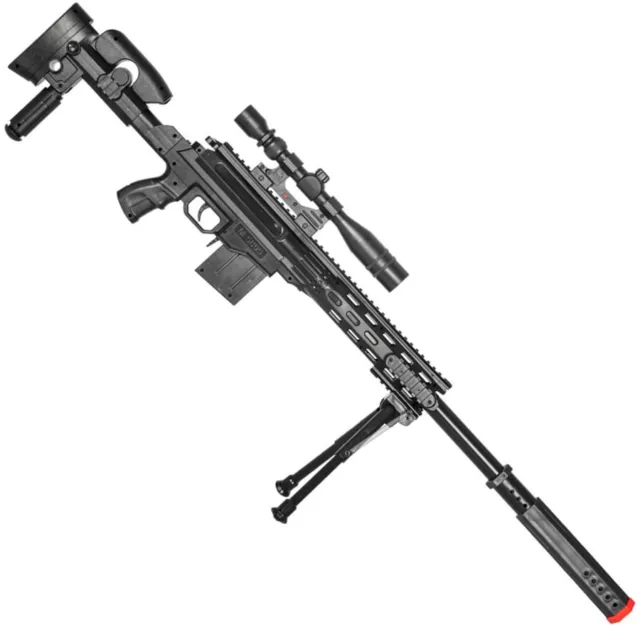 Tactical Spring Airsoft Sniper Rifle With Scope and Bipod 245 FPS Airsoft Sniper Tactical Spring Airsoft Sniper Rifle With Scope and Bipod 245 FPS Airsoft Sniper