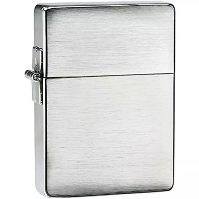 Zippo 1935 Replica Brushed Chrome without Slashes Pocket Lighter