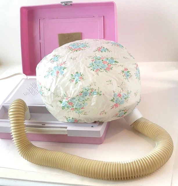 VINTAGE BROTHER ELECTRIC Hair Dryer in Case w/ Bonnet & Nail  display picture 3
