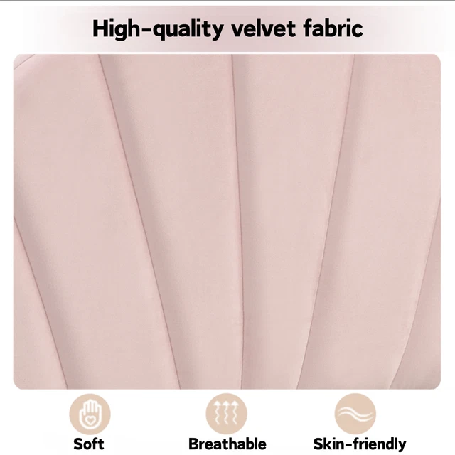 3FT SINGLE BED Frame Upholstered Platform Bed with Headboard Velvet