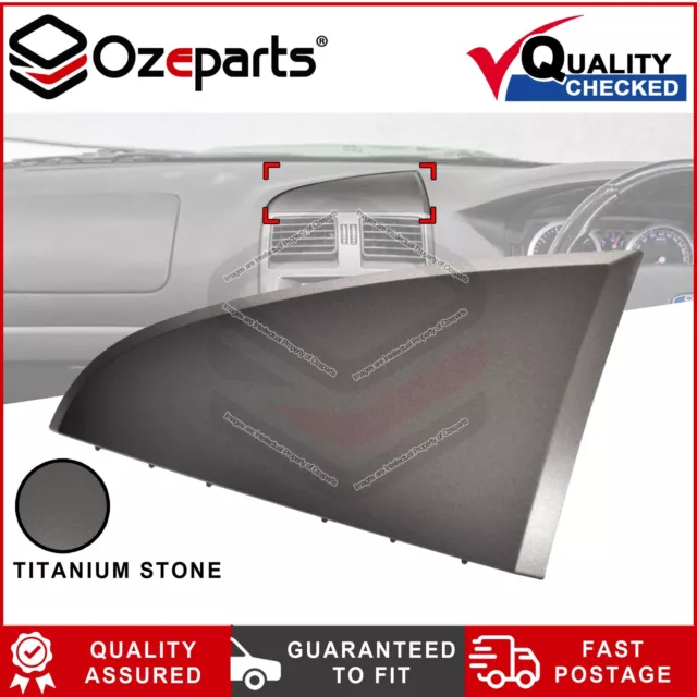 Ford Falcon BA BF 02~11 Dash Board Center Trim Cover Triangle ICC Unit Titanium