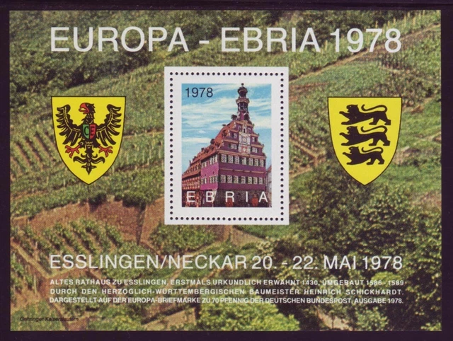 Vignette 1978 EBRIA Esslingen