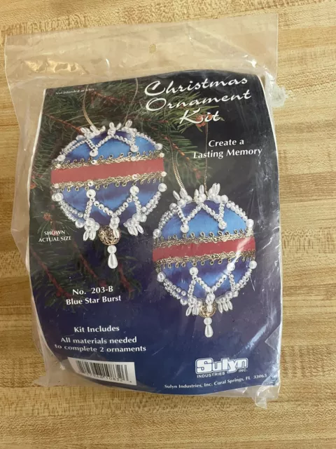 Sulyn Star Christmas Ornament Kit -- Vintage Sequin Bead Craft Kit