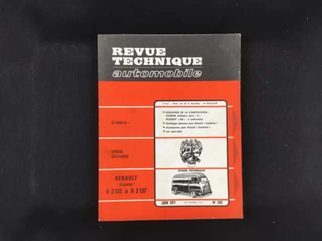 Revue technique automobile RTA CITROËN ESTAFETTE