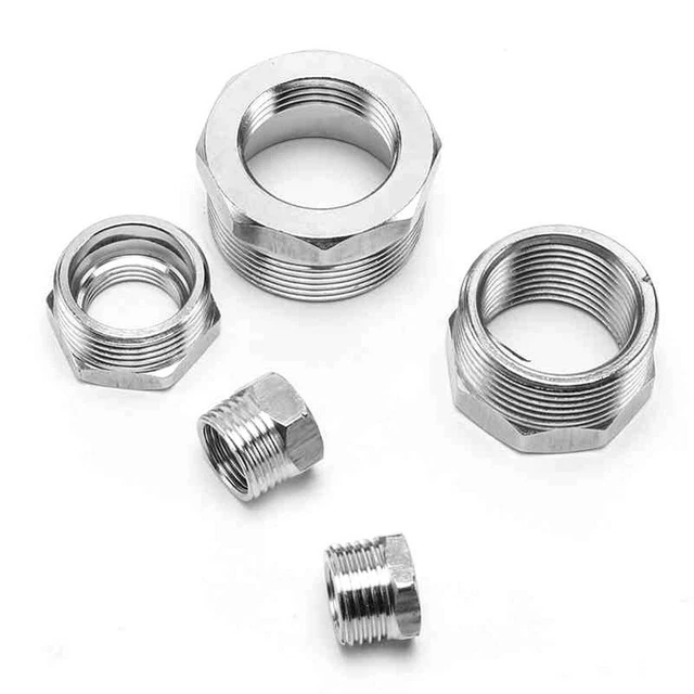 BSP MALE X Female Stainless Steel Pipe Fittings Reducing Bush Adapter ...