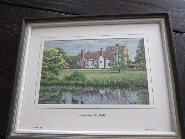 Vintage Gerahmter Brocklehurst Whiston Seide, Gawsworth Hall 1981