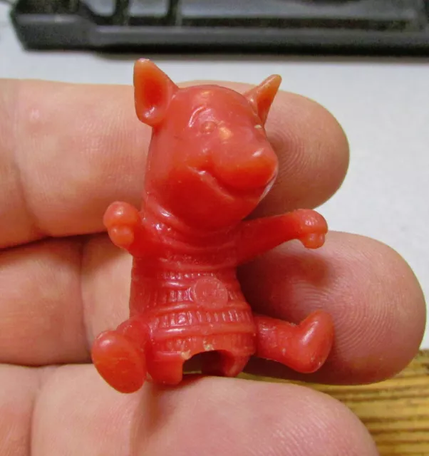 Vintage 1960s Cereal Box toy, Winnie the Pooh spoon sitter, Piglet