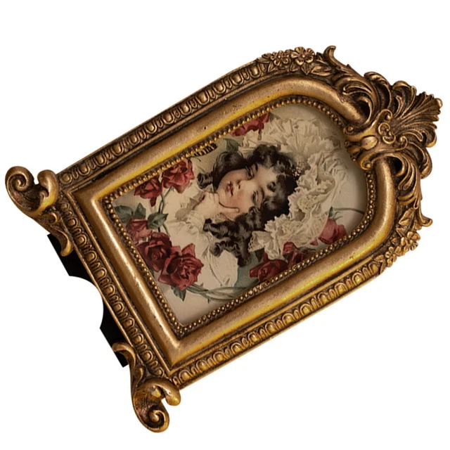 Desktop Vintage Picture Frames Decor Display Stand Pictures