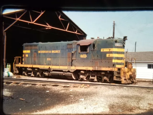 XW07 TRAIN SLIDE Railroad Short Line Meridian & Bigbee 103 Year 1975
