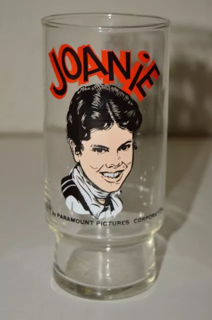 Vintage 1977 JOANIE Happy Days ERIN MORAN Soda Glass Dr Pepper MINT Paramount