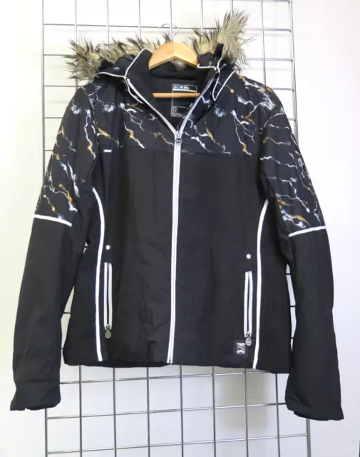 Dare 2b Unisex Ski Jacket Outerwear Insulated Size UK 20 / EUR 46 Black Hooded