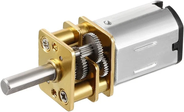 uxcell Micro Speed Reduction Motor DC 6V 50RPM with Full Metal Gearbox 0.18A...