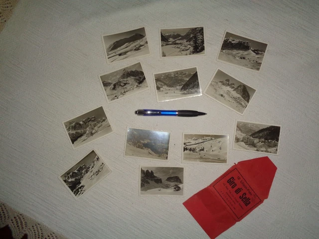 GIRO DI SELLA - DOLOMITI 12 lilliput FOTO Franzi, Bolzano * Rarità /722/