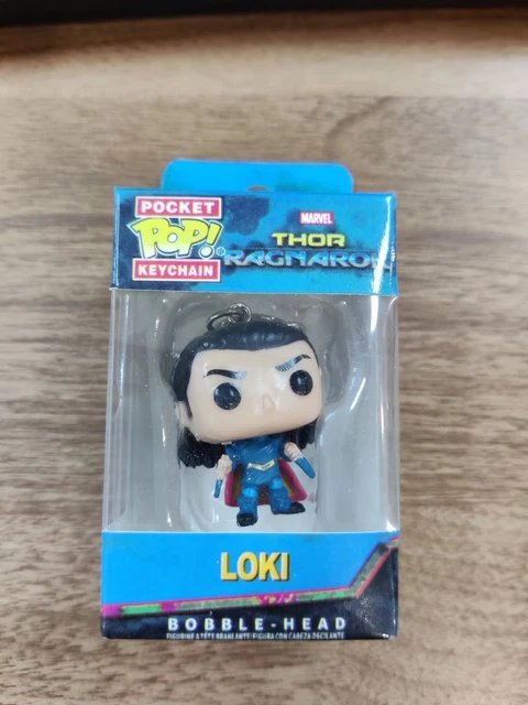 Funko Pocket New Box Pop Keychain Marvel Thor Ragnarok Loki Viny Figure Gift
