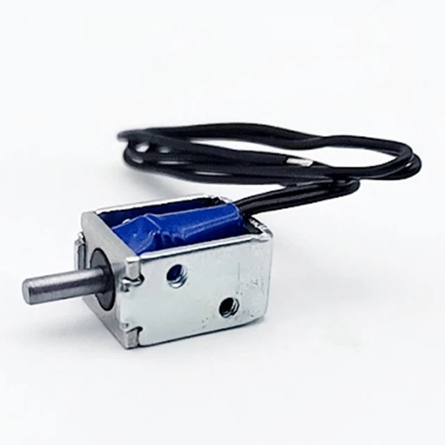 1 Teile Dc 5/12V Zug Druck Typ Dc Elektromagnet Rahmen Feder Solenoid Magnets