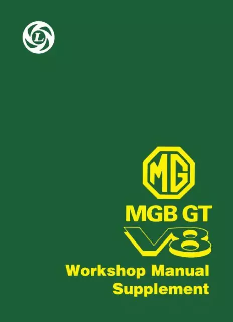 MGB GT V8 Factory Workshop Manual Supplement New Book Service Repair