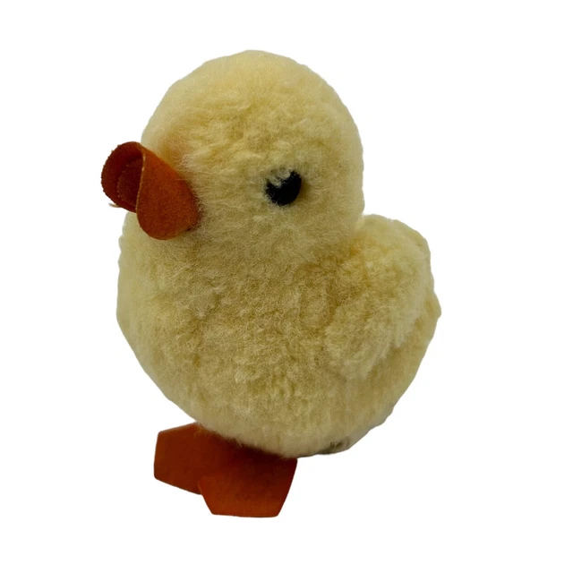 Vintage Plush Yellow Chick Baby Chicken Easter Spring Farm Bird Stuffed Animal